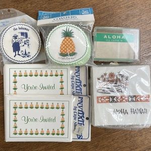 Vintage, Tiki, MCM, Pineapple, Hawaii, Bahamas, Aloha PARTY